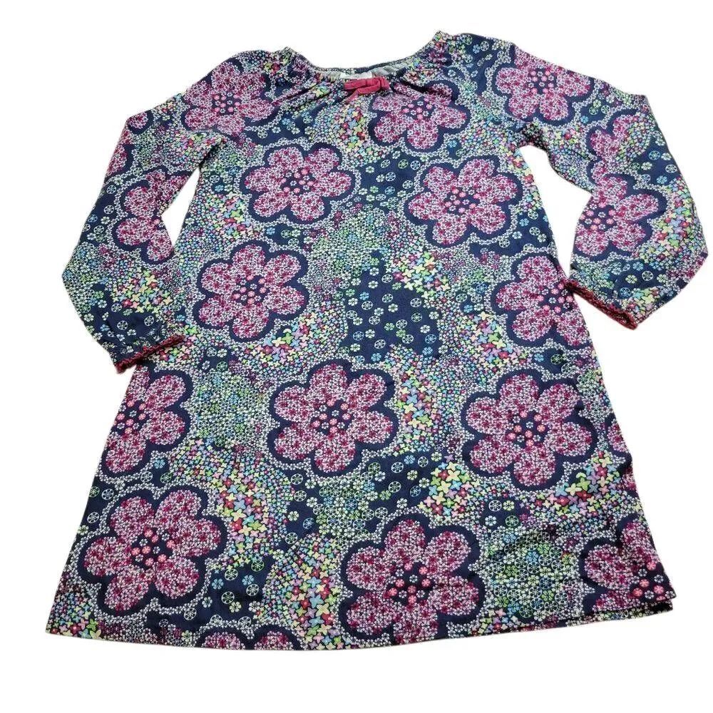 Hanna Andersson Floral longsleeve dress 140/10